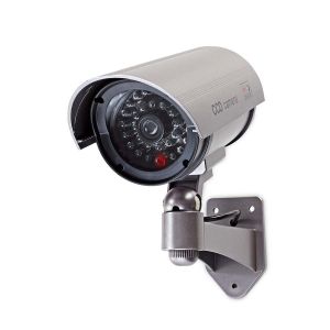 Dummy beveiligingscamera | Bullet | IP44 | Grijs