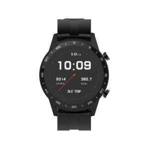 Smart Watch Black met hartslagmeter, lichaamstemperatuur en slaappatroon, waterdicht